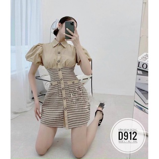 Bigsize Đầm sơ mi D912