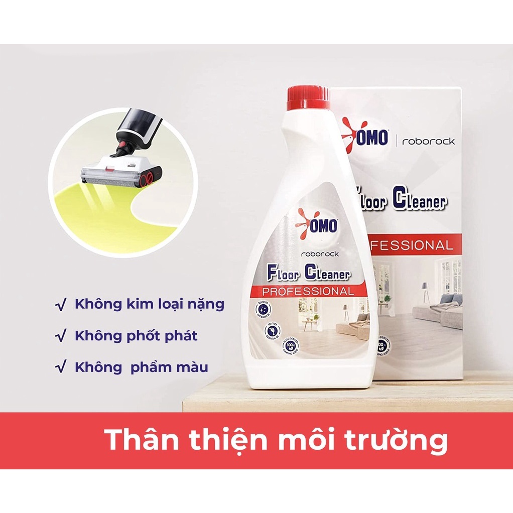 Omo Roborock 480ml - Nước lau sàn chuyên dụng dành riêng cho Robot hút bụi lau nhà Ecovacs Deebot ECOVACS DEEBOT / ILIFE