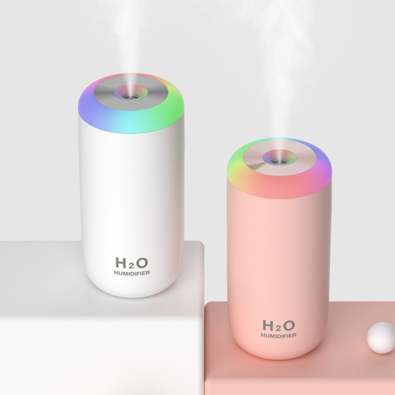 350Ml Humidifier USB Rechargeable Ultrasonic Aroma Diffuser Pink
