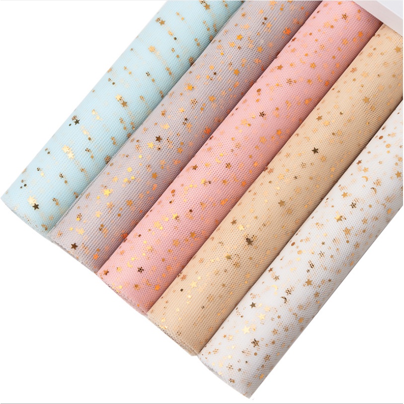 1 Chiếc Lưới Giấy Gói Kẹo Mút/Hoa Thủ Công Hình Ngôi Sao Mặt Trăng 70CM Kiểu Hàn Quốc