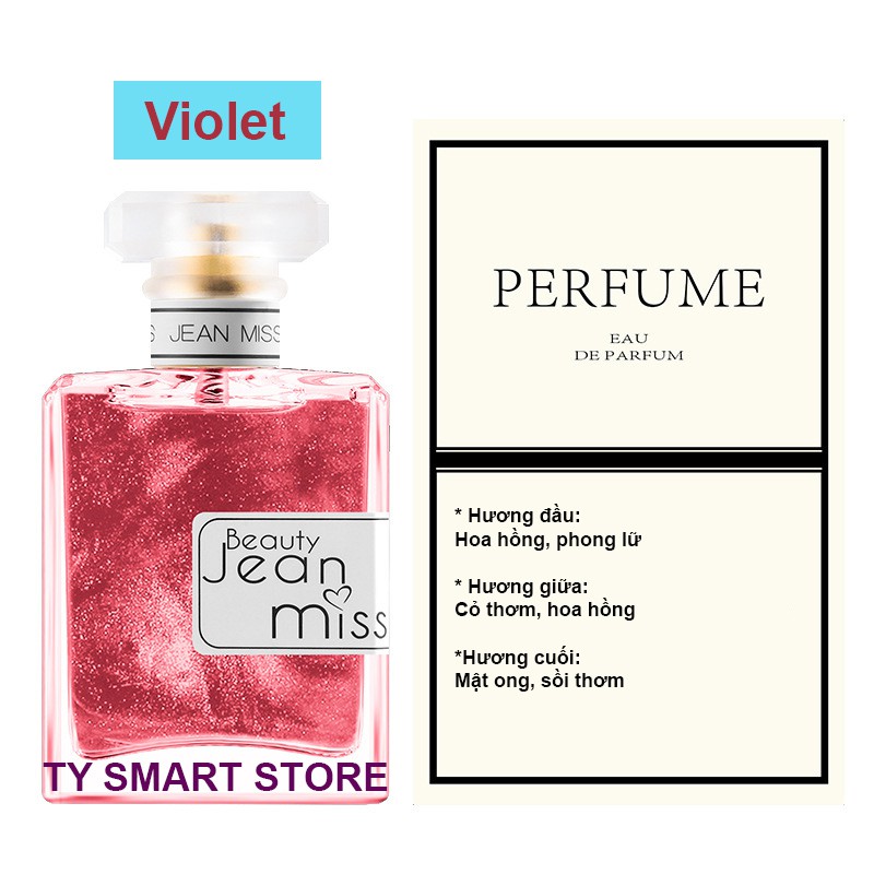 Nước Hoa Nữ Nhiều Màu Thơm Lâu Nhũ Chảy Chai JMiss Beauty 50ml