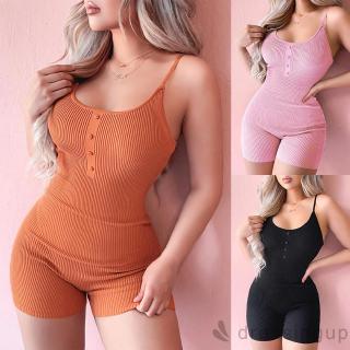 Jumpsuit Nữ Hở Lưng Màu Trơn