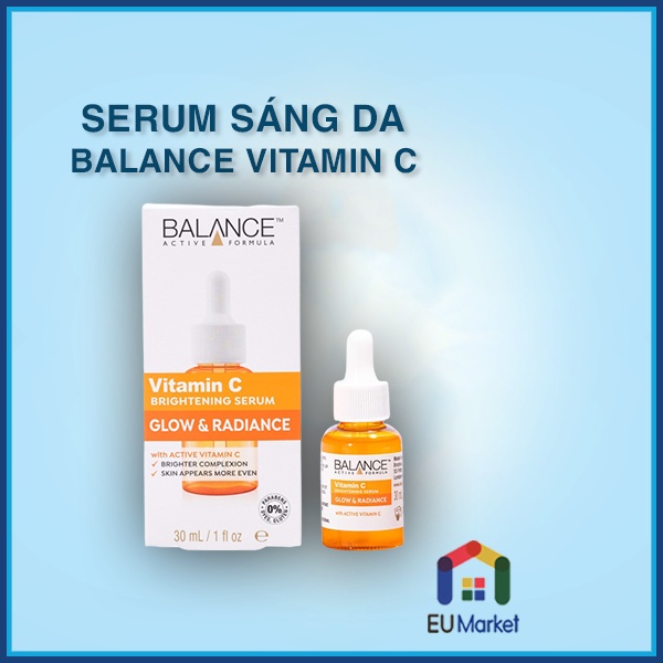 Serum Vitamin C Tinh Chất Sáng Da, Mờ Thâm Nám, Tàn Nhang Balance Brightening Glow & Radiance Active Formula 30ml