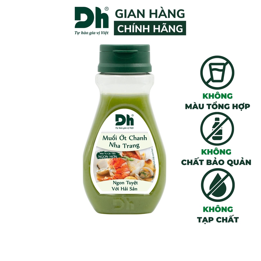 Muối ớt chanh Nha Trang Dh Foods gia vị nhà bếp chấm hải sản, các món nướng 120/200gr