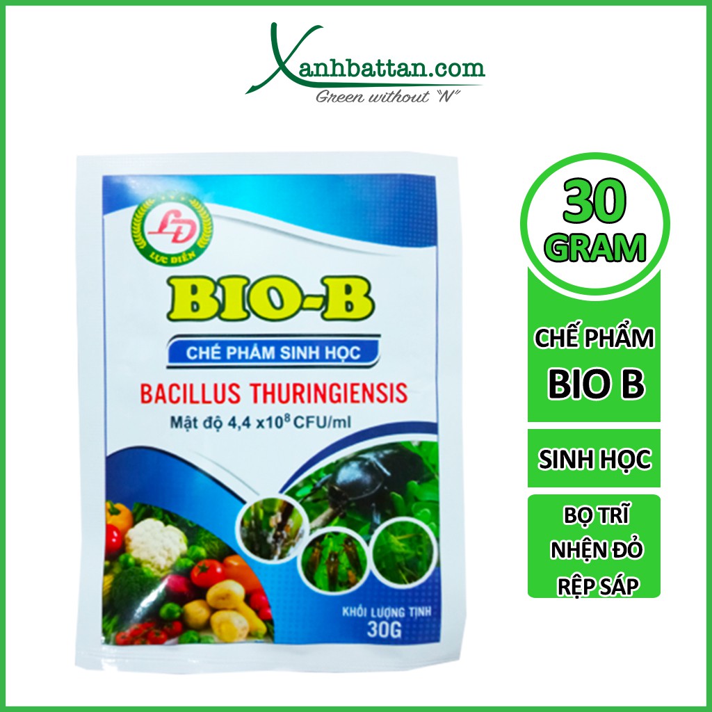 Chế Phẩm Sinh Học Bio B Trừ Bọ Trĩ, Nhện Đỏ, Rệp Sáp, Sâu Rầy Gói 30 Gram