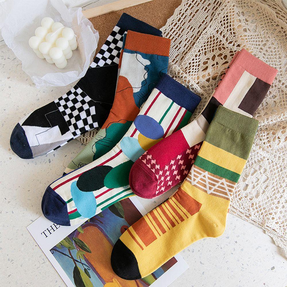 Đôi Vớ Caro Phong Cách Nhật Bản Thời Trang Cho Nữ