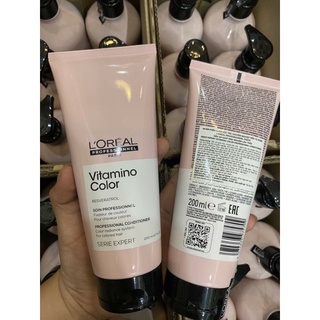 Dầu xả giữ màu tóc nhuộm l'oreal serie expert vitamino 2021 color professional conditioner 200ml
