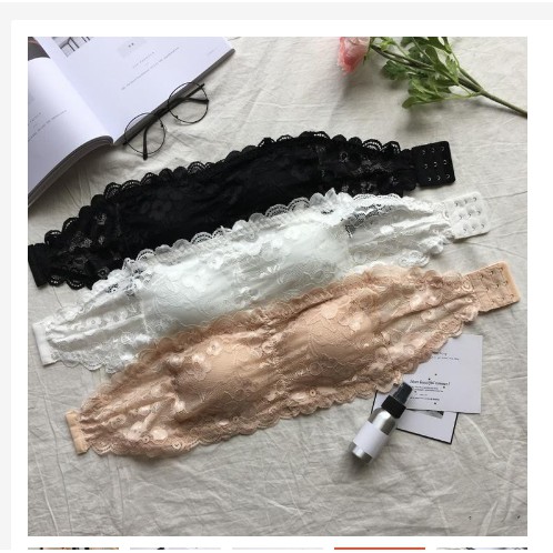 ÁO BRA KHÔNG DÂY VIỀN REN CÚP NGỰC CÁ TÍNH THỜI TRANG