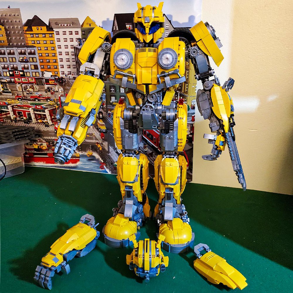 (CÓ SẴN) đồ chơi Lắp ráp mô hình người máy Transformers 772 773 Optimus Mars và wasp mars