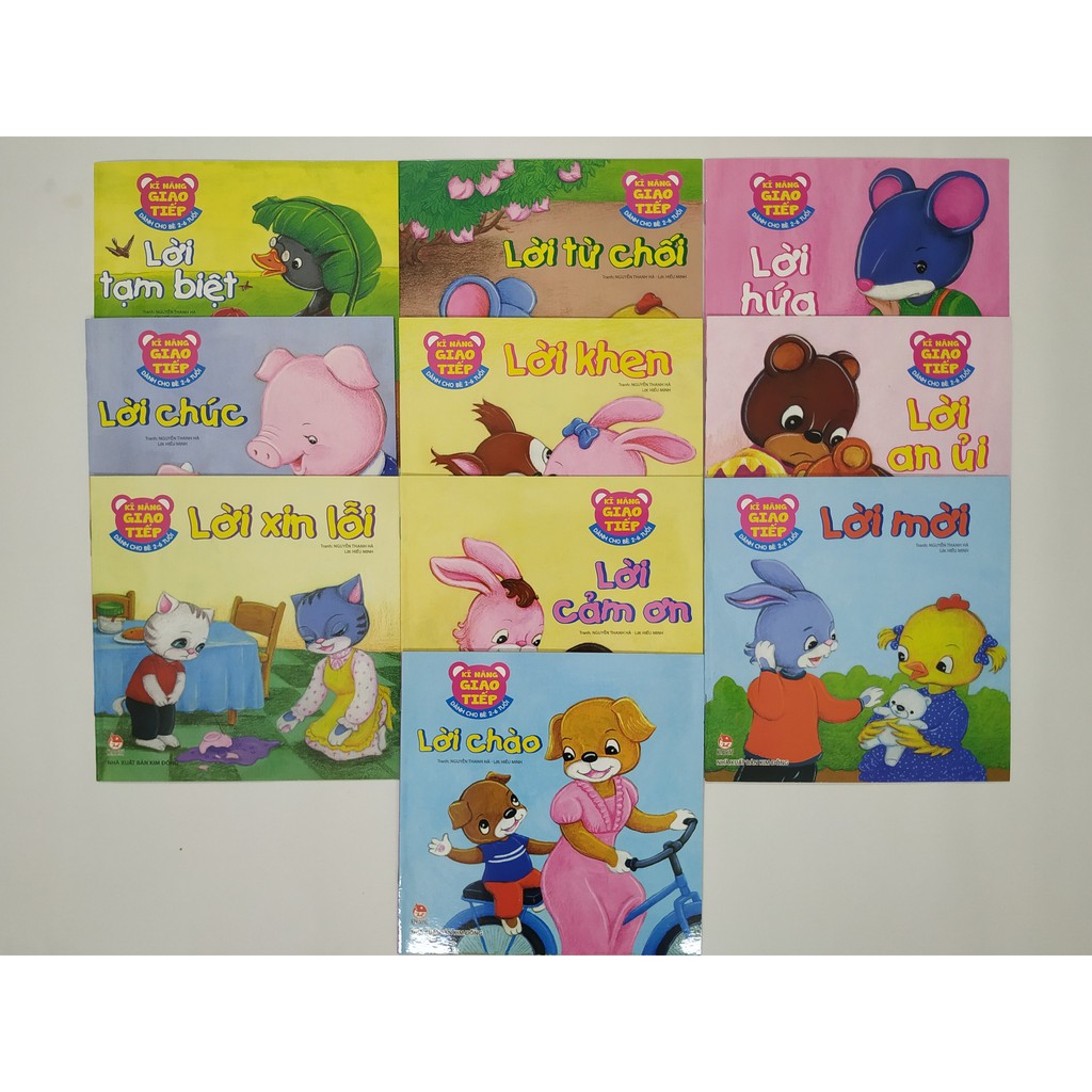 Sách - Combo Kĩ Năng Giao Tiếp - Dành Cho Bé 2-6 Tuổi (Trọn Bộ 10 cuốn)