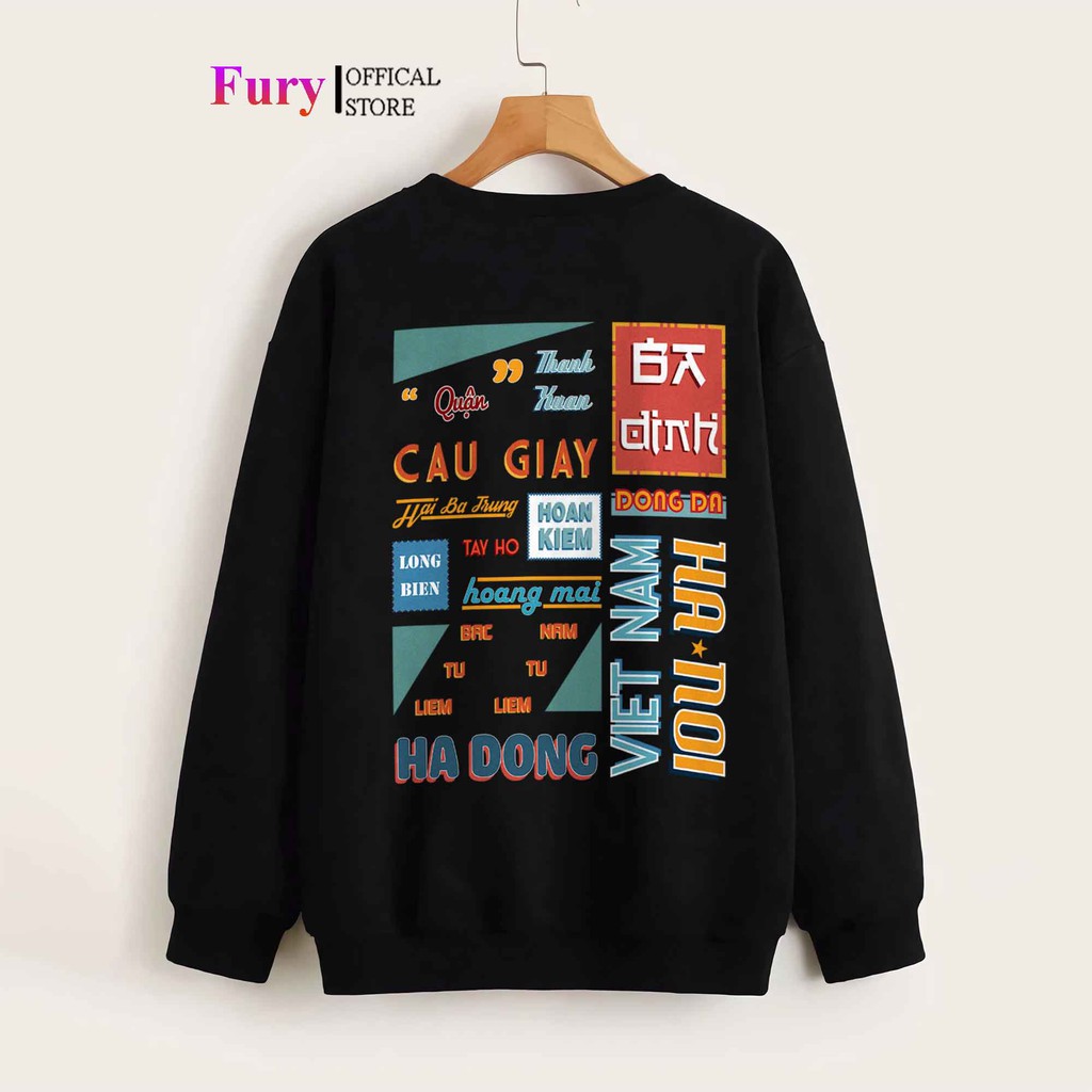 Áo sweater unisex  furystore  form rộng nam nữ vải chân cua nặng 600gr | BigBuy360 - bigbuy360.vn
