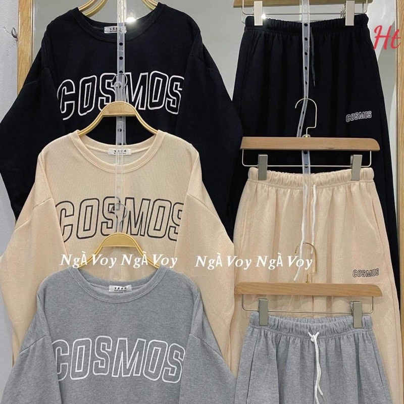 Bộ nỉ cotton COSMOS HT12