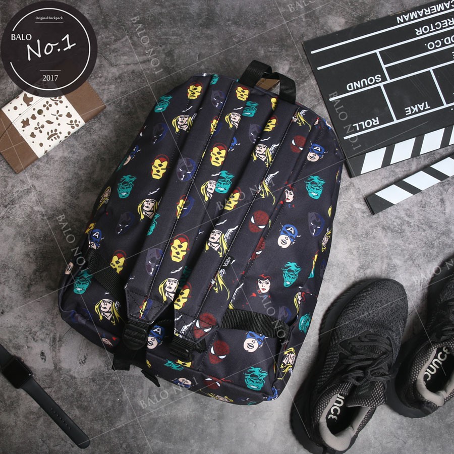 [BALO_NO.1] Balo đi học du lịch nam nữ unisex Vans Marvel Head Backpack