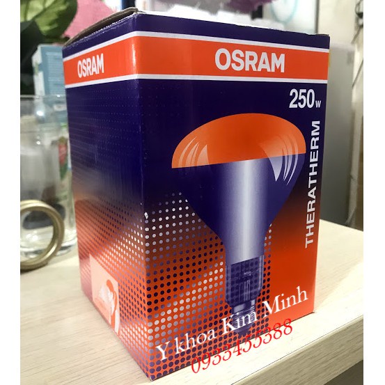 ✅ Bóng Đèn Hồng Ngoại Y Tế: OSRAM 250W (Đức) Sưởi Ấm, Giảm Đau -VT0102