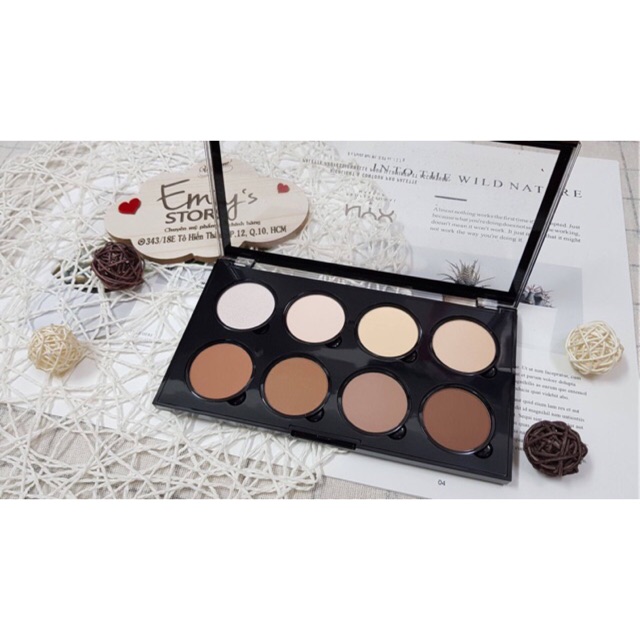 Bảng phấn tạo khối 8 màu NYX Highlight & Contour Pro Palette