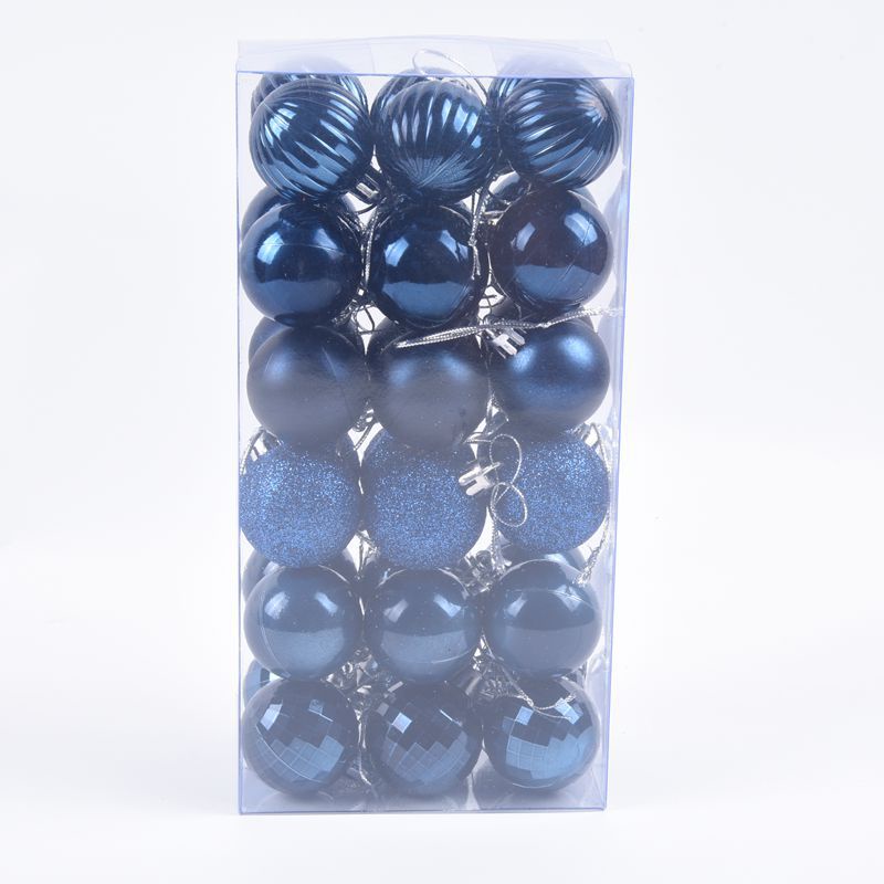 Hộp 36 Quả Cầu Kim Tuyến 4cm Trang Trí Cây Thông Noel