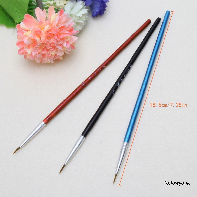 Set 10 Cọ Vẽ Tranh Màu Nước / Acrylic / Sợi Nylon