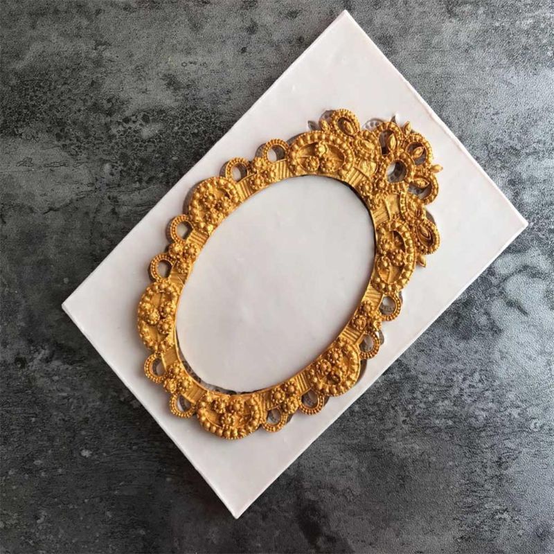 Bộ 4 Khuôn Silicone Làm Bánh Cupcake Hình Khung Gương