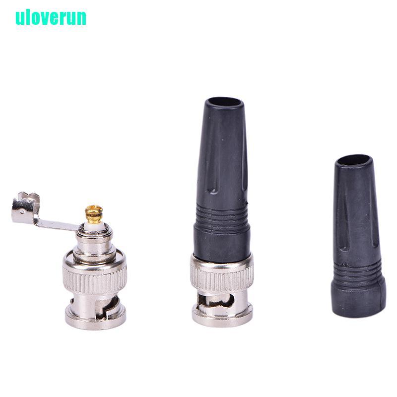 Set 10 Đầu Nối Bnc Male Cho Dây Cáp Đồng Trục Rg59 CCTV