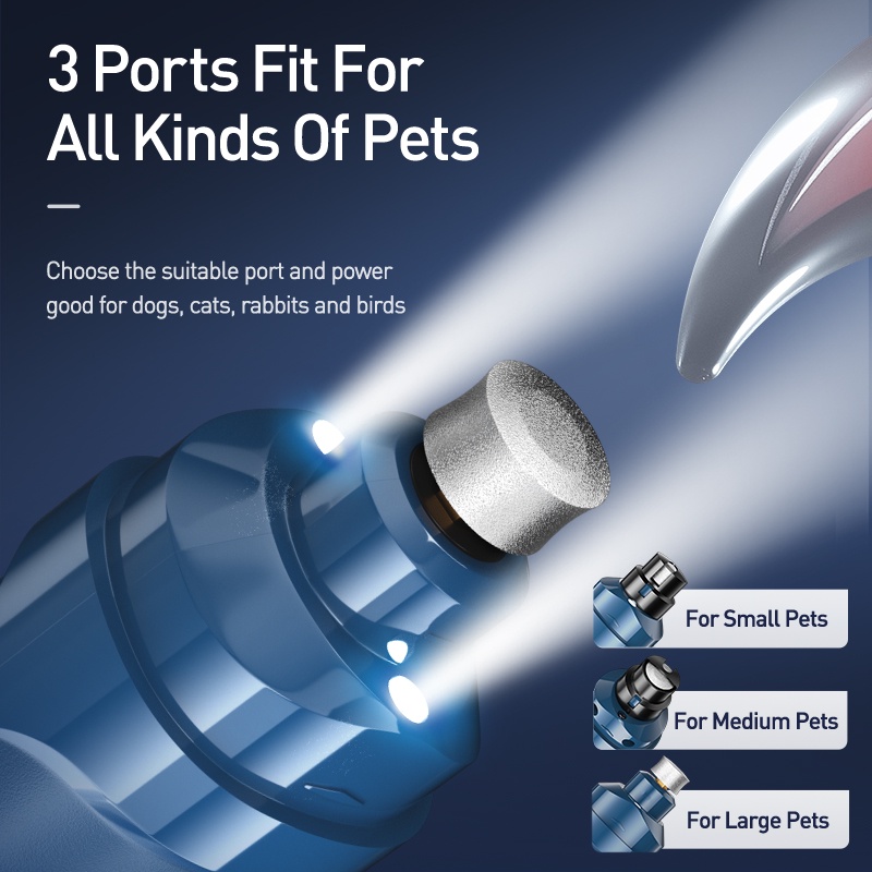 Máy mài móng ROJECO N30 cho thú cưng chó mèo sạc điện tiện lợi