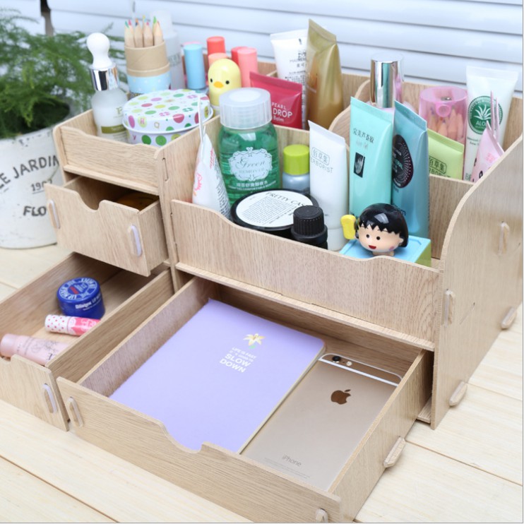 Kệ đựng mỹ phẩm bằng gỗ 5 ngăn kéo 1040 | BigBuy360 - bigbuy360.vn
