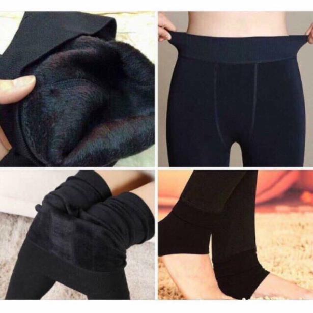 Quần Tất Legging Lót Lông Túi Tím Siêu Ấm - LADY