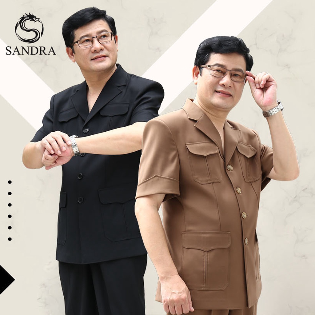 Bộ ký giả nam trung niên cộc tay Hoàng Gia, Hàng cực bền đẹp, Chuẩn tuytsi cao cấp 100%, Dày dặn, Đẹp mê, Đủ size