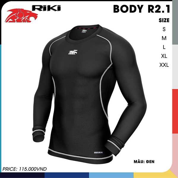 Áo lót body chính hãng Riki R2.1, độ đàn hồi và co giãn cực tốt