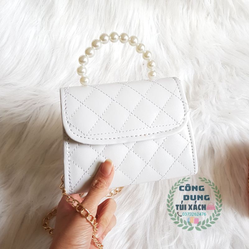 [Mã FAMAYWA2 giảm 10K đơn 50K] Túi đeo chéo mini quai ngọc hot (T7- size 15cm) | BigBuy360 - bigbuy360.vn