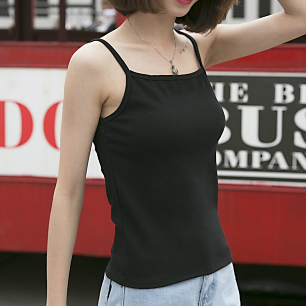 Áo Tank Top chất Cotton thời trang mùa hè mỏng mịn