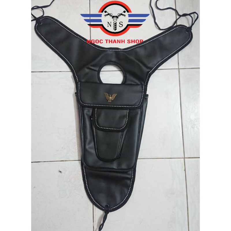 Áo da bọc trên lưng thùng xăng mô tô GN125 GN250 GZ125 GZ150 HJ125 LA250 Rebel250 Master125 CM125 ... - Ngocthanhmoto