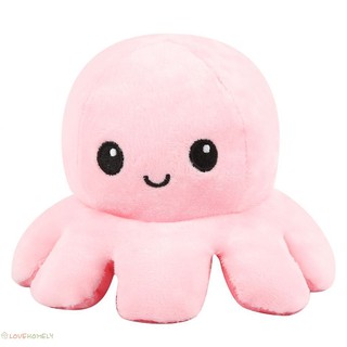 mũ bảo hiểm Đồ chơi nhồi bông hình bạch tuộc lật 2 mặt cảm xúc độc đáo