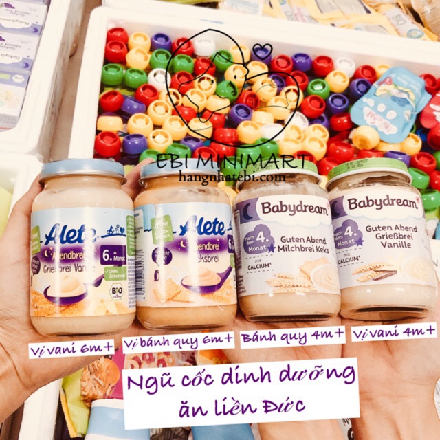 Bột ngũ cốc dinh dưỡng ăn liền Babydream, Alete