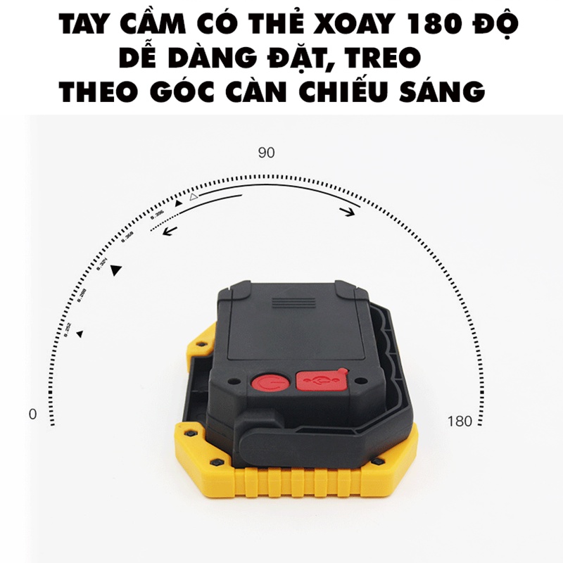 Đèn LED cầm tay thể thao 30W ( Dùng 2 viên pin 18650 hoặc 4 viên pin AA ) - 1688s.vn