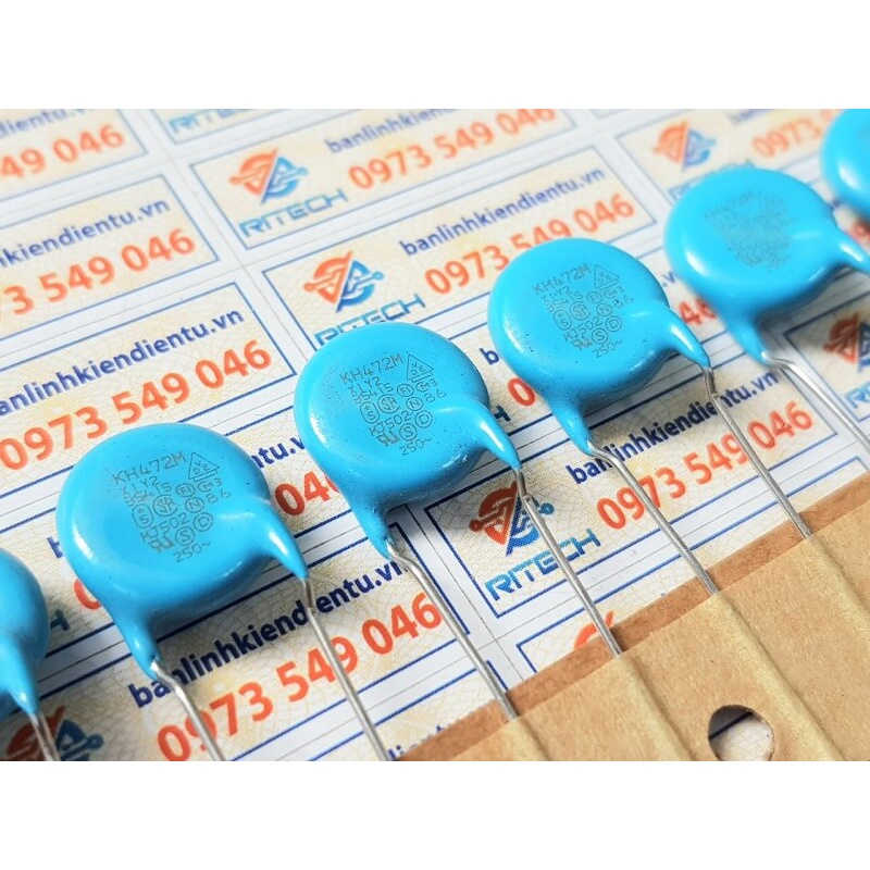 [Combo 20 chiếc] Tụ điện KH472M X1Y2 250V 12mm