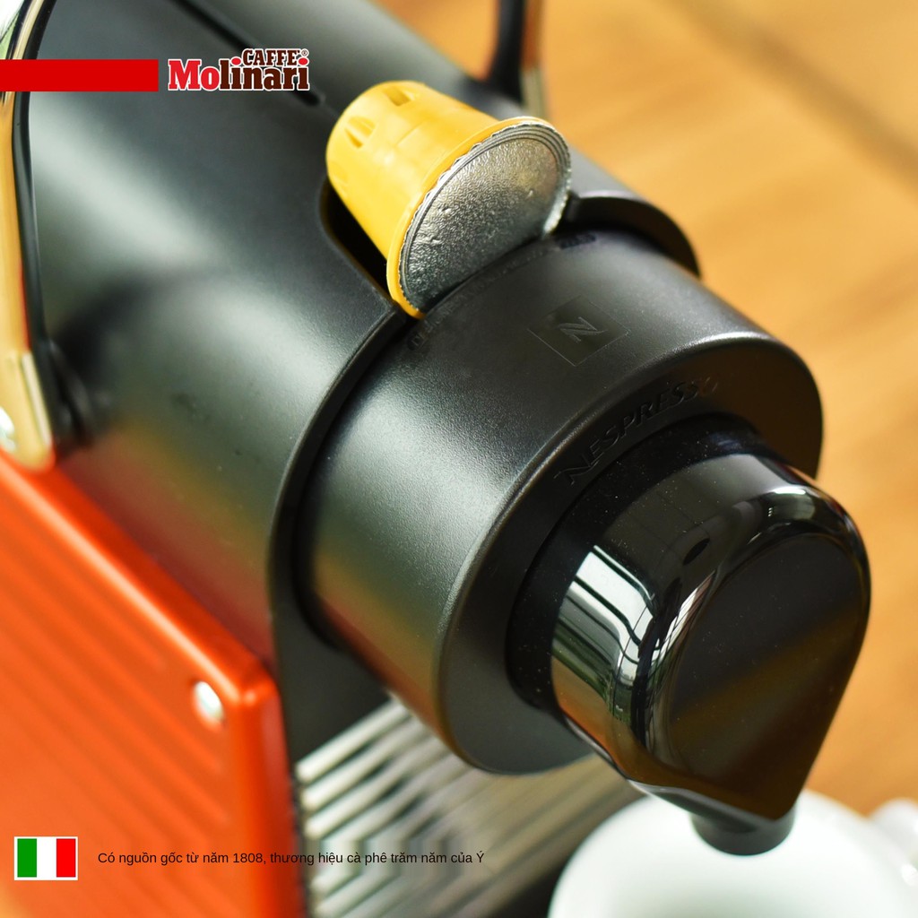 ▲✲Molinari Mona Italy nhập khẩu cà phê espresso Máy pha viên nén Nespresso phổ thông 10 / hộp