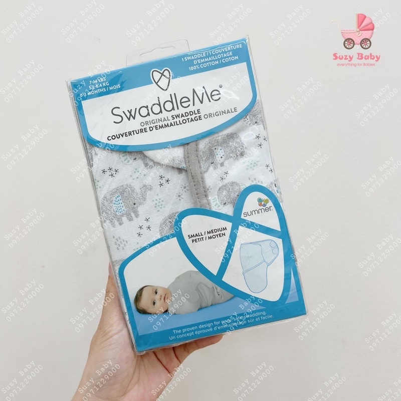 Ủ kén chính hãng swaddleme cho bé quấn