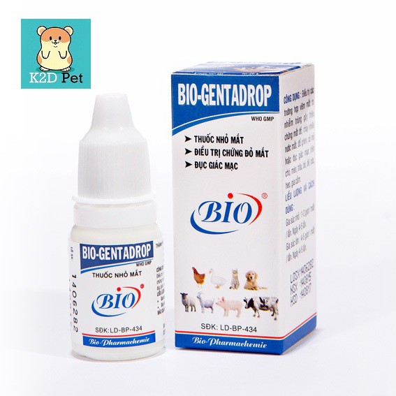 Nhỏ mắt Bio cho hamster, Guinea Pig , chó, mèo, thỏ