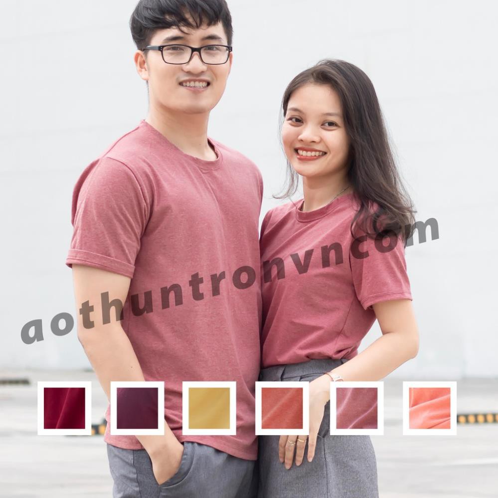 new 2021 Áo phông trơn nam nữ nhiều màu cotton loại dày 4 chiều ngắn tay cổ tròn RIN STORE phom basic suông rộng . ⛔