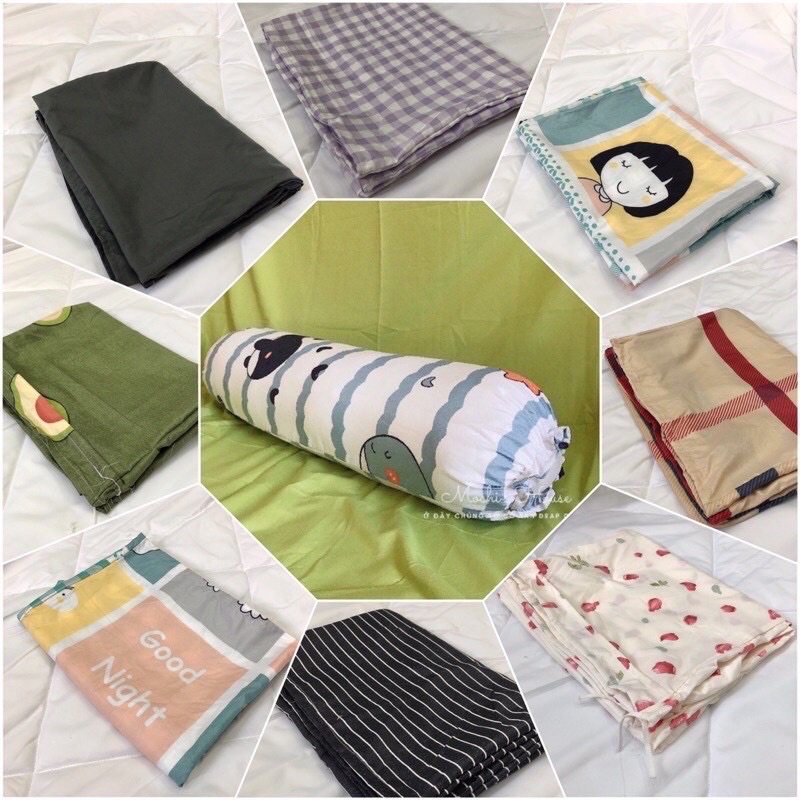 VỎ GỐI ÔM COTTON POLY NHẬP ĐỒNG BỘ GA GỐI