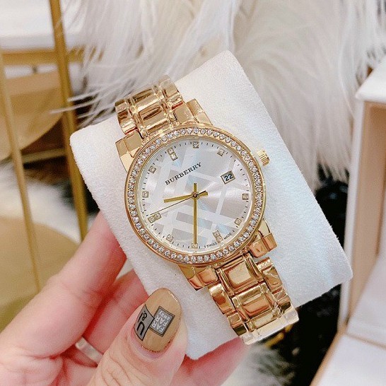 Đồng hồ nữ đeo tay BURBERRY cao cấp thời trang đẹp  dây thép không gỉ bảo hành 12 tháng freeship -DHN15 | BigBuy360 - bigbuy360.vn