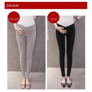 Quần legging bầu 💖💖Lưng chéo V 100% Cotton mịn mát.