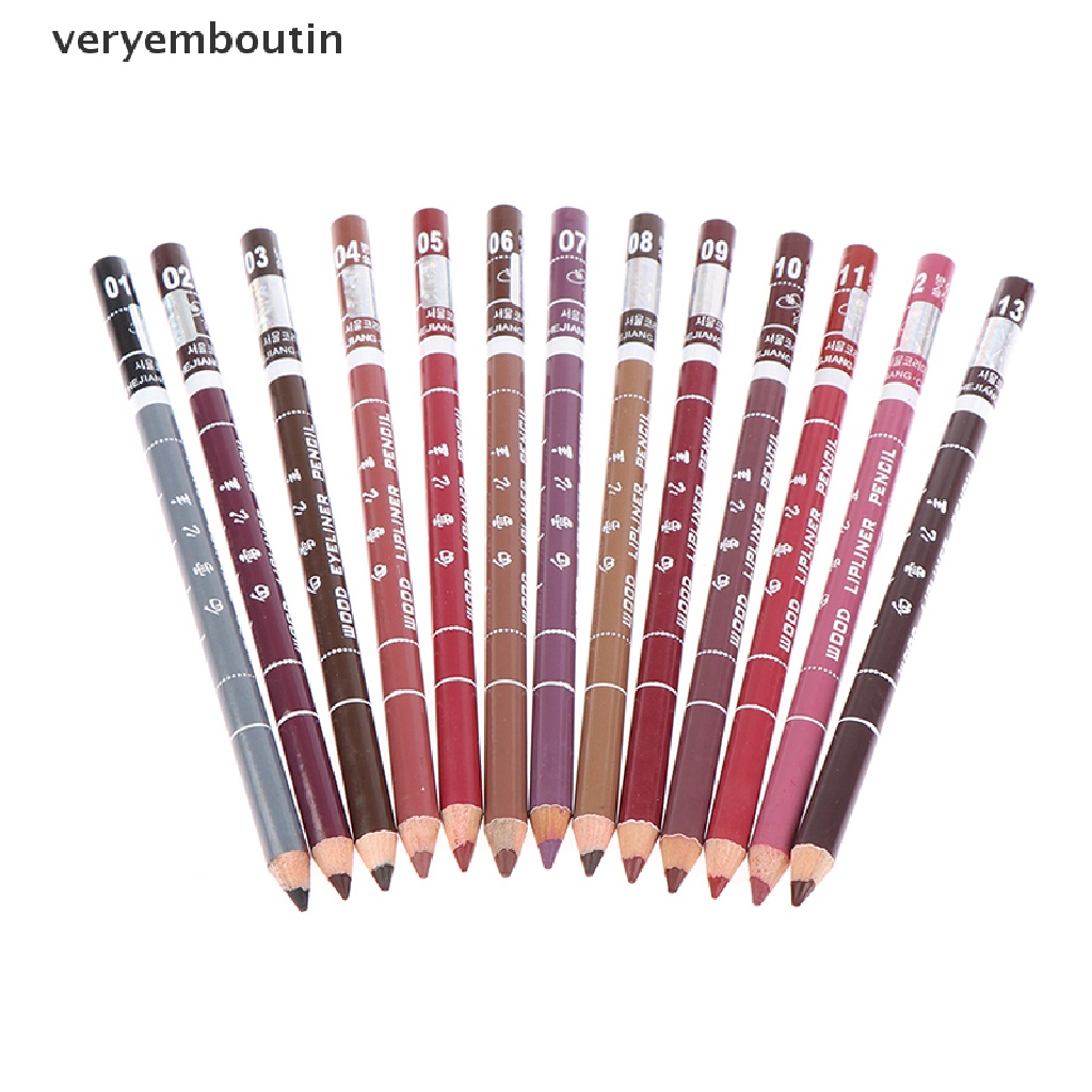 [Hàng mới về] Chì kẻ viền môi thân gỗ chống thấm nước lâu trôi chuyên nghiệp cho nữ