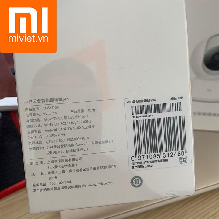 Camera giám sát Xiaomi IMI LAP PRO xoay 360 độ 1080P | BigBuy360 - bigbuy360.vn