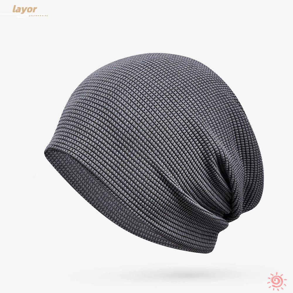 [LAY] Fashion Summer Bicycle Hat Thin Riding Beanies Cool Running Cap Men Women Sport Headscarf Headdress Hiking Breathable Cycling Caps/Multicolor