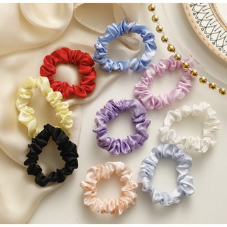 Buộc tóc scrunchies vòng lụa cao cấp