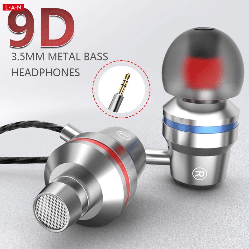 Tai nghe nhét tai có Mic đầu cắm 3.5mm cho âm thanh Hifi sống động kèm phụ kiện