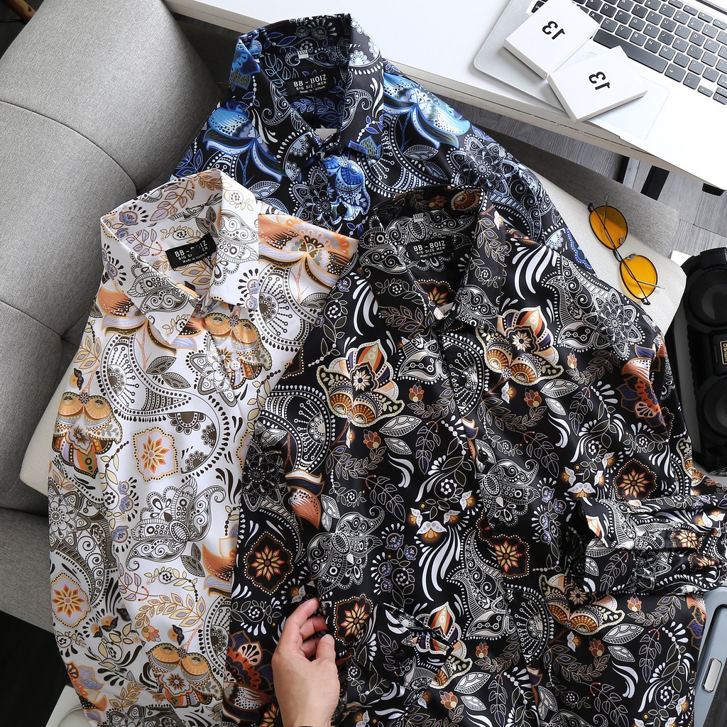 [bigsize < 110kg] ÁO SƠ MI NAM tay dài BIGSIZE