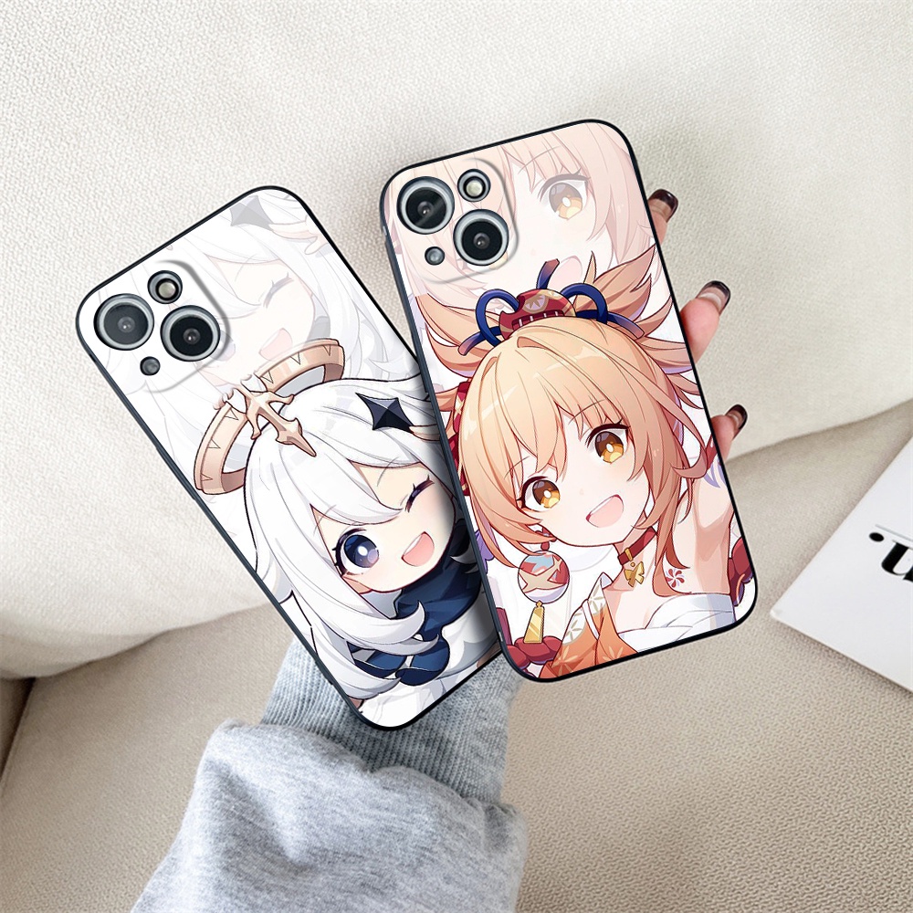 Hàng Sẵn Sàng‍/ / Ốp Điện Thoại Mềm Chống Rơi Chống Sốc Bảo Vệ Camera Cho iPhone 11 13 pro max 12 pro max 12Mini genshin derivative