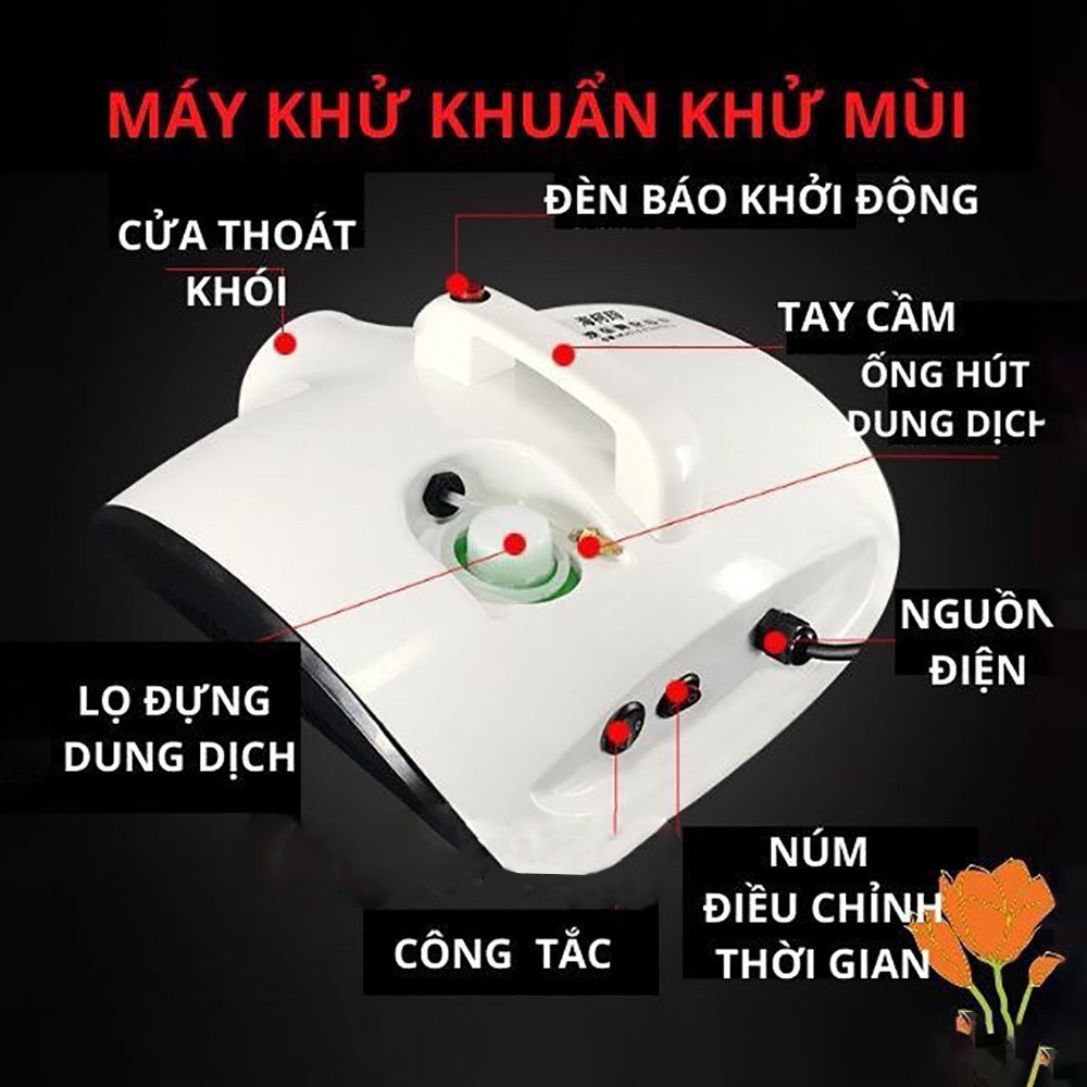 Máy Khử Khuẩn Nano Bạc - Máy Phun Xịt Khuẩn Khử Mùi Ô Tô, Gia Đình, Văn Phòng, Nhà Hàng Tặng Kèm Tinh Dầu Nano Bạc